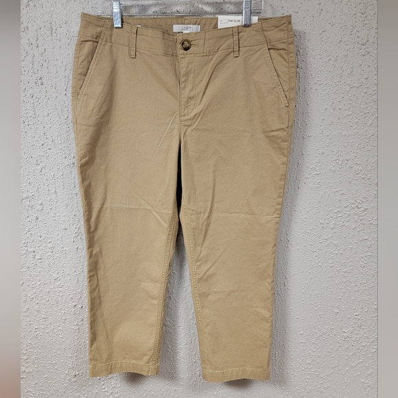 LOFT Pants & Jumpsuits Nwt Loft Womens Khaki Capris Poshmark